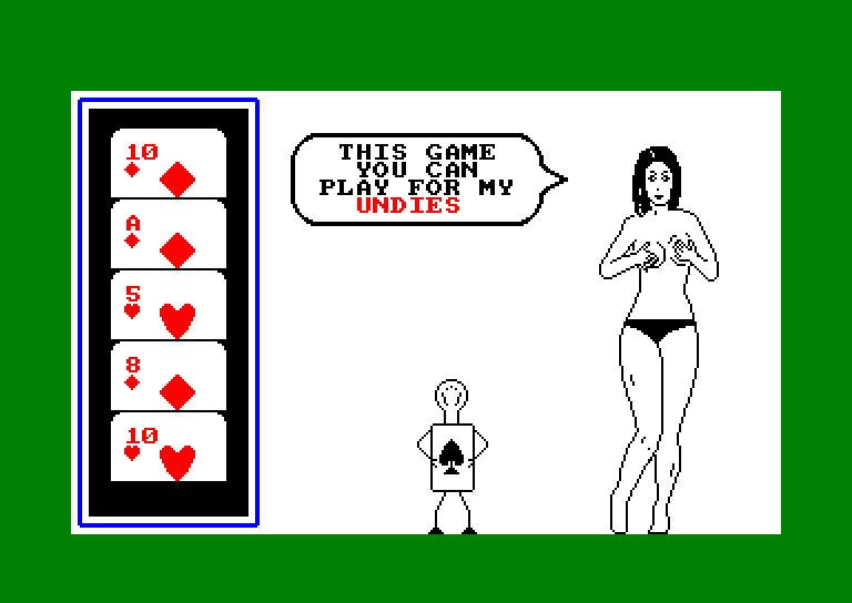 Amstrad CPC, Animated Strip Poker