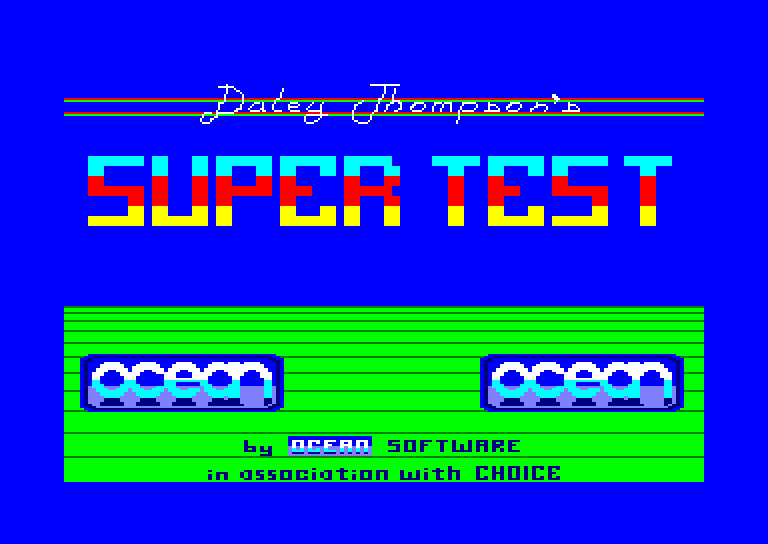Amstrad CPC, Daley Thompson's Super-Test