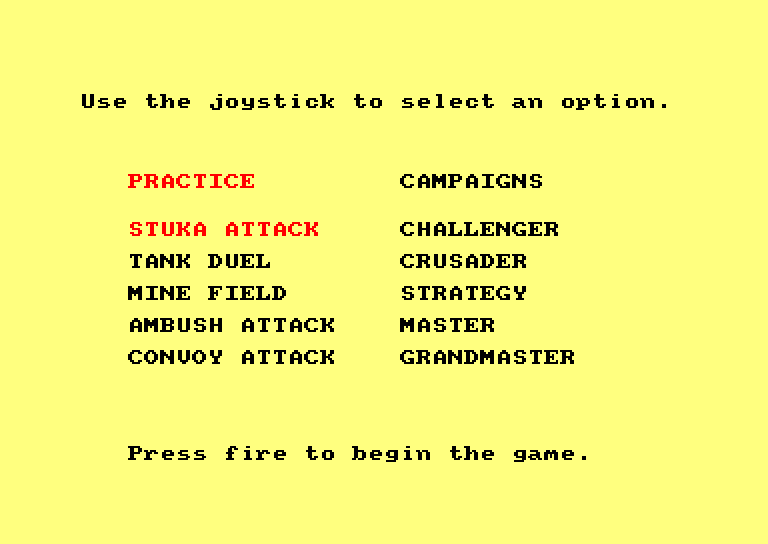 Amstrad CPC, Desert Fox