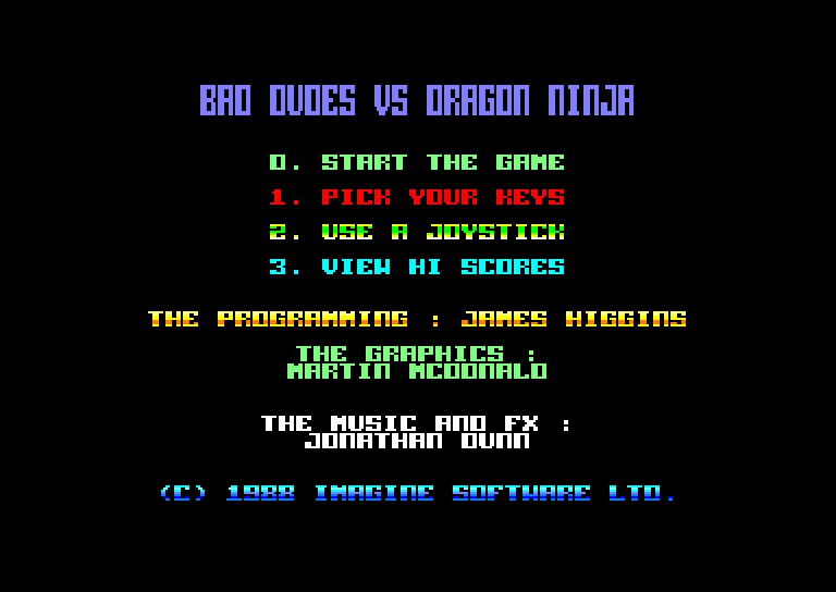 Amstrad CPC, Dragon Ninja