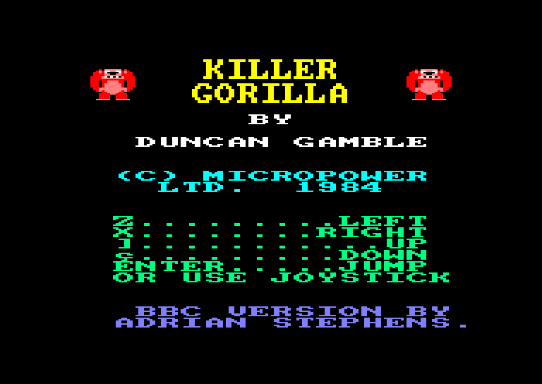 Amstrad CPC, Killer Gorilla