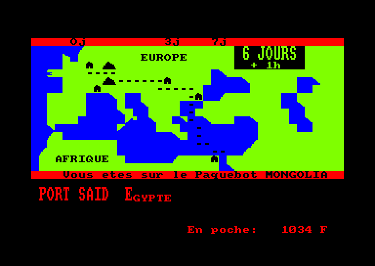 Amstrad CPC, Le Tour Du Monde En 80 Jours