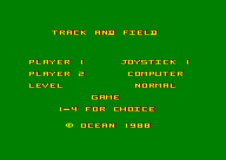 Amstrad CPC, Track & Field