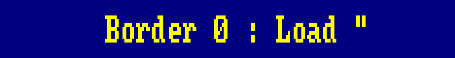 Border 0 : Load