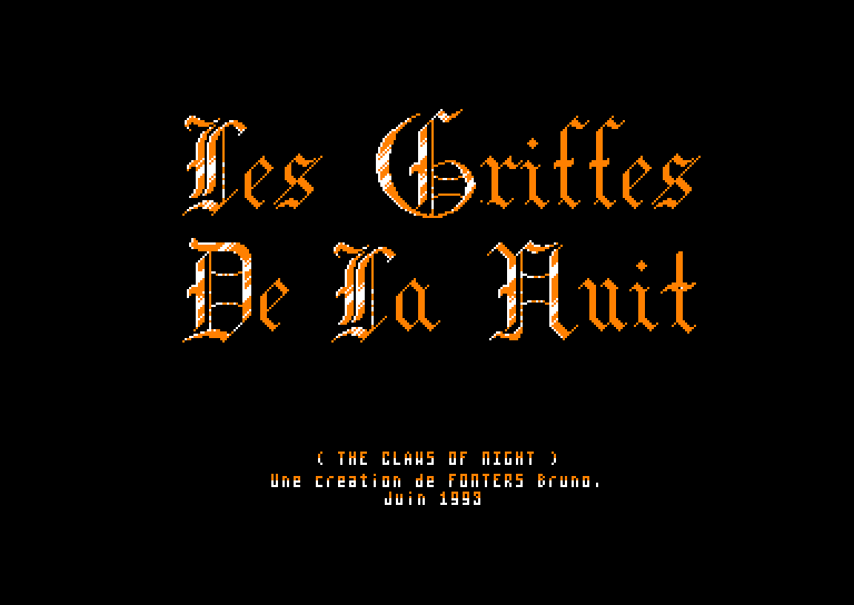 Amstrad CPC, Les Griffes De La Nuit