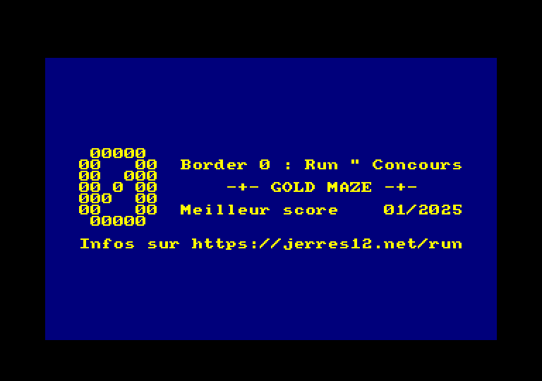 Amstrad CPC, Gold Maze