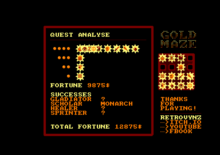 Amstrad CPC, Gold Maze